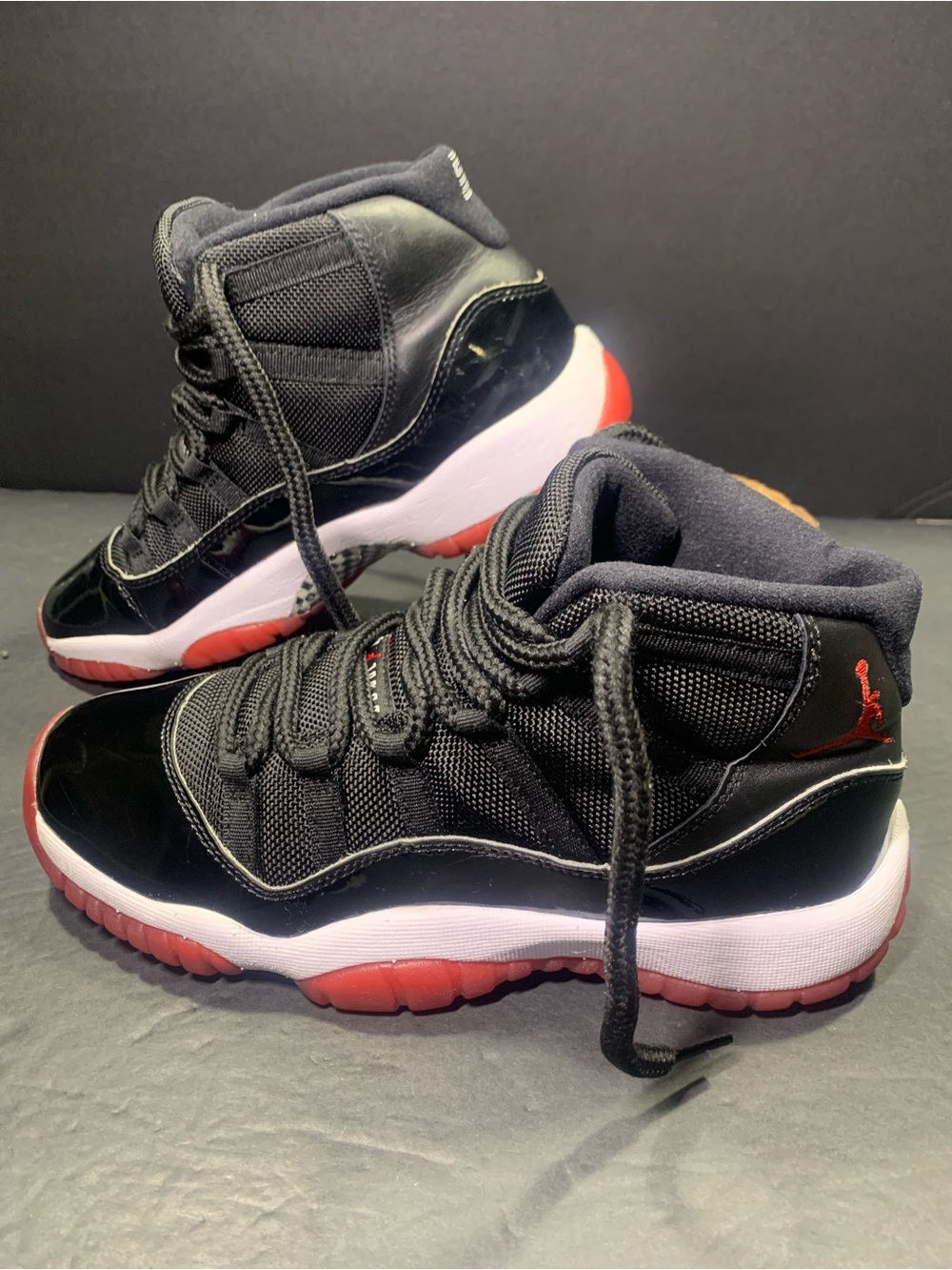 Jordan 11 Retro Playoffs  Black Red White Sneakers Size-7.5 Women’s or Youth 6Y